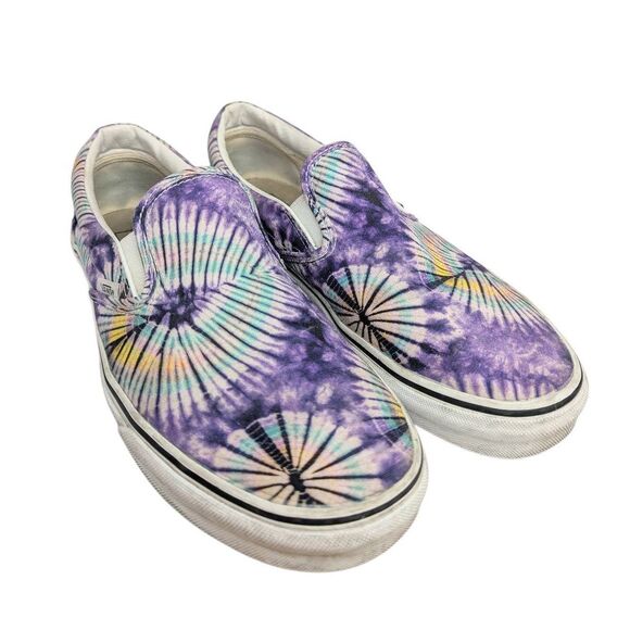 Vans Other - Vans New Age purple multi tie dye classic slip on sneakers mens 11.5